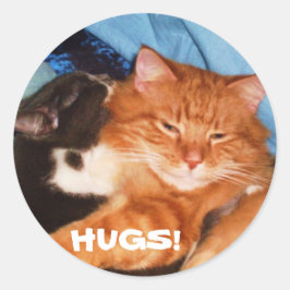 HUGS-stickers Ronde Sticker