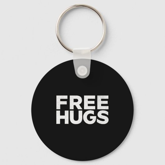 Hugs Tee - Funny Hugs Sleutelhanger (Voorkant)