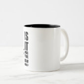 Hugs time tweekleurige koffiemok (Voorkant rechts)