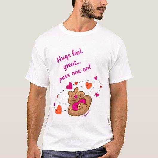 Hugs voelt zich geweldig t-shirt (Voorkant)