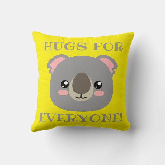 Hugs voor iedereen! kussen (Achterkant)