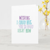 Hugs zo harde citaatkaart kaart (Gele Bloem)