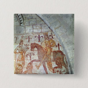 Hugues IX Lusignan Vierkante Button 5,1 Cm