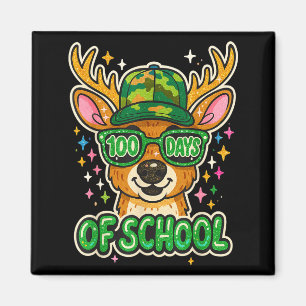 Hugvyn 100 dagen school herten jagen jongens Camo  Magneet