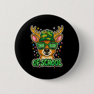 Hugvyn 100 dagen school herten jagen jongens Camo Ronde Button 5,7 Cm