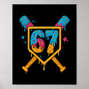 Hugvyn 67 Verkoop Ijs Drip Six Seven Genz Alpha Poster