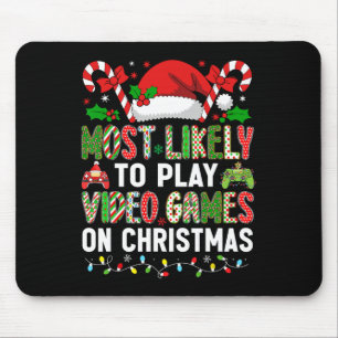 Hugvyn Christmas speelt waarschijnlijk videogames  Muismat