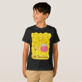 Hugvyn Ck naar school Coquette potlood derde leerj T-shirt (Voorkant volledig)