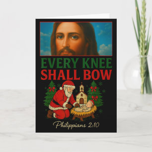 Hugvyn El Knie Zal Buigen Kerstmis Jezus Geboorte Kaart