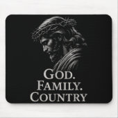Hugvyn God Family Country Jesus Christian Faith Mi Muismat (Voorkant)