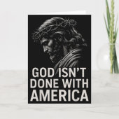 Hugvyn God Isn’t Done With America Christian Faith Kaart (Voorkant)