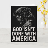 Hugvyn God Isn’t Done With America Christian Faith Kaart (Gele Bloem)