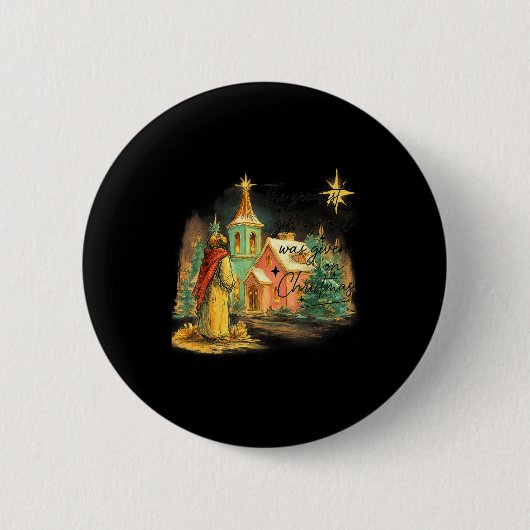 Hugvyn Greatest Gift Of All Religious Christmas Na Ronde Button 5,7 Cm (Voorkant)