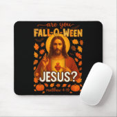 Hugvyn Halloween Bent U Fall-o-ween Jezus Christus Muismat (Met muis)