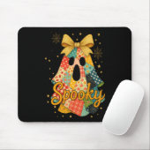 Hugvyn Halloween Patchwork Spooky Ghost Bow Preppy Muismat (Met muis)