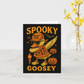 Hugvyn Halloween Spooky Goosey Halloween Gekke Goo Kaart (Gele Bloem)