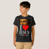 Hugvyn I Love Jesus I Heart Jesus Faith American C T-shirt (Voorkant volledig)