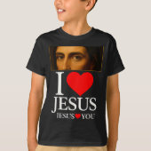 Hugvyn I Love Jesus I Heart Jesus Faith American C T-shirt (Voorkant)