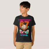 Hugvyn I Survived 67 Days Of School Ice Cream Six T-shirt (Voorkant volledig)