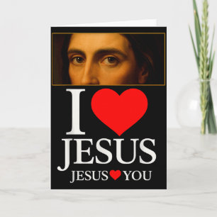 Hugvyn Ik hou van Jezus Ik Hart Jezus Geloof Ameri Kaart