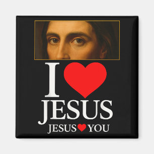 Hugvyn Ik hou van Jezus Ik Hart Jezus Geloof Ameri Magneet