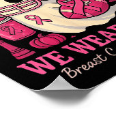 Hugvyn In October We Wear Nk Ghost Halloween Breas Poster (Hoek)