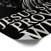 Hugvyn Jesus Saves, Prove Me Wrong Christian Faith Poster (Hoek)