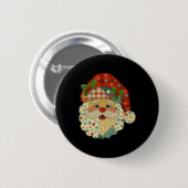 Hugvyn Kerstman Patchwork Matching Fa Ronde Button 5,7 Cm (Voorkant /achterkant)
