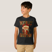 Hugvyn Kerstman Patchwork Vrolijk Chris T-shirt (Voorkant volledig)