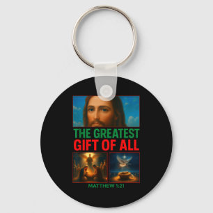 Hugvyn Kerstmis Baby Jezus Kerststal Christelijk Sleutelhanger