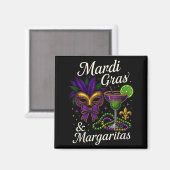 Hugvyn Mardi Gras And Margaritas Louisiana New Orl Magneet (Voorkant / Achterkant)
