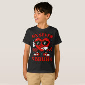 Hugvyn Six Seven Bruh Heart 6 7 Meme Valentine Boy T-shirt (Voorkant volledig)