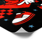 Hugvyn Six Seven Heart 6 7 Meme Boy Girl Funny Val Poster (Hoek)