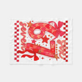 Hugvyn Six Seven Valentine 6 7 Meme Checkered Coqu Fleece Deken (Voorkant (Horizontaal))