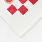 Hugvyn Six Seven Valentine 6 7 Meme Checkered Coqu Fleece Deken (Hoek)