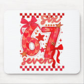 Hugvyn Six Seven Valentine 6 7 Meme Checkered Coqu Muismat (Voorkant)