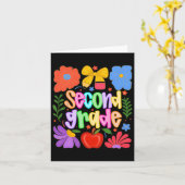 Hugvyn Terug naar school Tweede klas Prep docent Kaart (Gele Bloem)