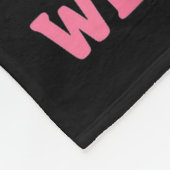 Hugvyn We Draag Roze Borstkanker Baseball Ice Cre Fleece Deken (Hoek)