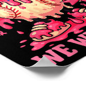 Hugvyn We Draag Roze Borstkanker Baseball Ice Cre Poster (Hoek)