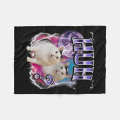 Huh Cat Chonky Meme Grappig Verward Cat Meme Lover Fleece Deken (Voorkant (Horizontaal))