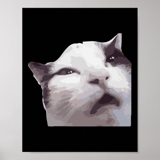Huh! Cat Meme Poster (Voorkant)