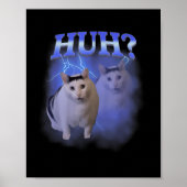 Huh Gekke Cat Meme Funny Oddly Bootleg Specifieke  Poster (Voorkant)
