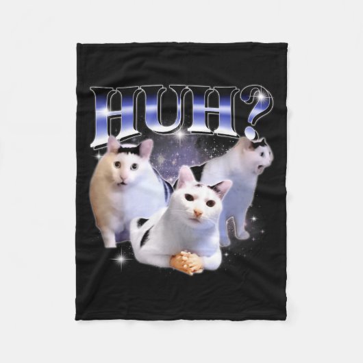 Huh Grappige Dank Cat Stud Raar Bootleg Specifiek Fleece Deken (Voorkant)