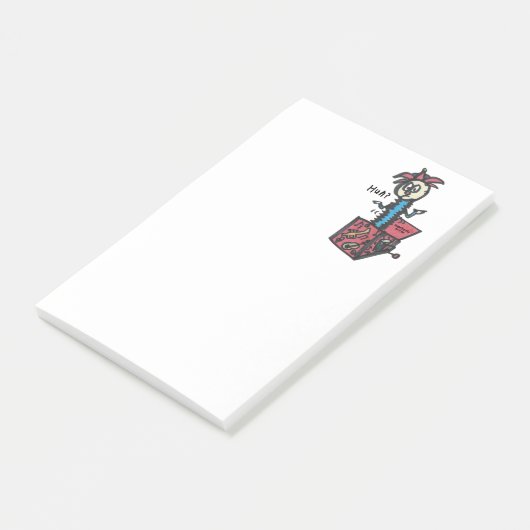 Huh? Jack-in-the-Box-Muzieknoten Post-it® Notes (Schuin)