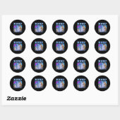 Huh Kat Grappige Kat Meme Rare Kat Bootleg Ronde Sticker (Vel)