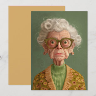 Huh? Oma Portret Kaart