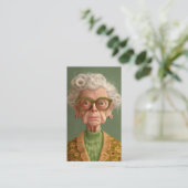 Huh? Oma Portret Visitekaartje (Staand voorkant)