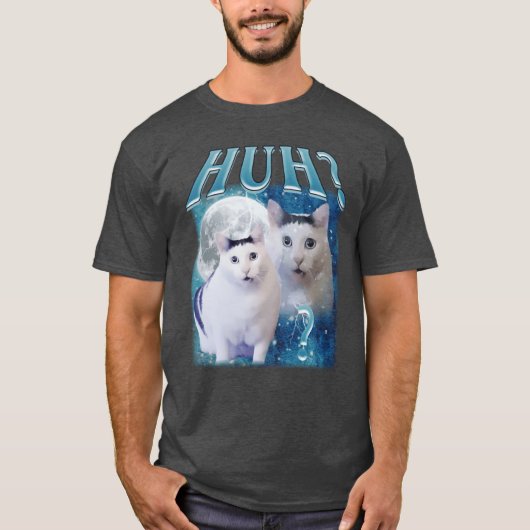 Huh What Funny Cat Meme funny T-shirt (Voorkant)