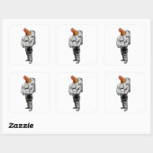 Huhn Astronaut Sticker (Vel)