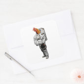 Huhn Astronaut Sticker (Envelop)